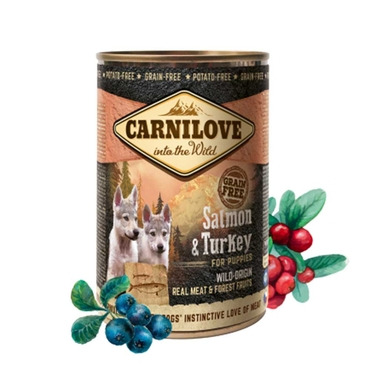 Carnilove Salmon & Turkey for Puppies (Wet Food Can) 400g