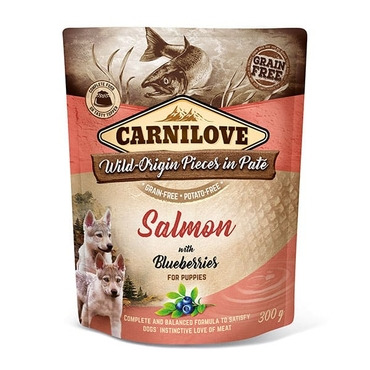 Carnilove Salmon With Blueberries for Puppies (Wet Pouches) 300g