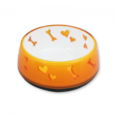 Dog Love Bowl - Orange / Large